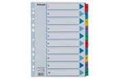 Lommer, Omslag & Registre - Esselte Register  Mylar A4 1-10 Flerfarg - 100161