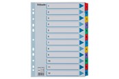 Lommer, Omslag & Registre - Esselte Register  Mylar A4 1-12 Flerfarg - 100162