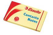 Blokker & Notisbøker - Esselte Contacta Notes 75x125mm Gul - 83001