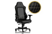 Gamingstol - noblechairs HERO Gaming Chair - Black/Gold Gamingstol - Svart / Gull - PU-lær - Opptil 150 kg - NBL-HRO-PU-GOL