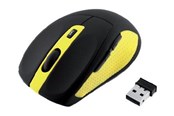 Mus - iBOX BEE2 Pro - mouse - 2.4 GHz - black yellow - Mus - Optisk - 5 - Gul - imos604w