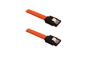 Sata - DUTZO Sleeved SATA kabel - Oransje - 0.5 m - DSC-SATASL05ORN