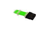 Strømkabel (intern) - DUTZO Sleeved 4-pins Molex Cable - Green - DSC-MOLSL03GRN