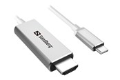 Skjermkabel - Sandberg video / audio cable - HDMI / USB - 2 m - 136-21