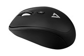 Mus - V7 MW100-1E - mouse - 2.4 GHz - black - Mus - Optisk - 4 - Svart - MW100-1E