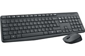 Tastatur - Logitech MK235 Wireless Combo - FR - Tastatur & Mussett - Fransk - Grå - 920-007907