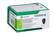 Printertilbehør blekk/toner - Lexmark C2320C0 / Cyan Return Program Toner - Laser toner Blå - C2320C0