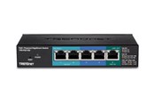 Switch/splitter - TRENDnet TPE-P521ES 5-Port Gigabit PoE+ Powered EdgeSmart Switch with PoE Pass Through - TPE-P521ES