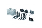 Leketøysbil - Bruder Accessories: Box-type pallet winch and forks f.frontloader - BR2318