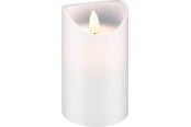 Lommelykter  - Pro LED white real wax candle 7.5 x 12.5 cm - 4040849665202