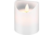 Smarthus - Pro LED white real wax candle 7.5 x 10 cm - 4040849665196