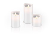 Smarthus - Pro Set of 3 LED real wax candles white - 4040849665417