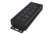 USB-hub - RaidSonic ICY BOX USB-hub - 7 porter - Svart - IB-HUB1703-QC3