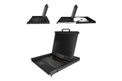 Skjerm - 17" StarTech.com Rackmount KVM Console - Single-Port with 17" LCD Monitor - KVM console - 17" - RKCONS1701