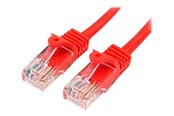 Nettverkskabel - 10m Red Cat5e / Cat 5 Snagless Ethernet Patch Cable 10 m - patch cable - 10 m - red - 45PAT10MRD