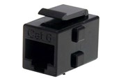 Nettverkskabel - Cat 6 RJ45 Keystone Jack Network Coupler - F/F - network coupler - black - C6KEYCOUPLER