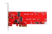 Kontroller - StarTech.com 2x M.2 SATA SSD Controller Card - PCIe M.2 SATA III NGFF Card - storage controller - M.2 Card / SATA 6Gb/s - PCIe 2.0 x2 - PEX2M2