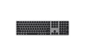 Tastatur - Satechi Aluminum Bluetooth Keyboard - Tastatur - Nordisk - Grå - ST-AMBKM-ND