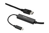 Skjermkabel - StarTech.com 3 m (10 ft.) USB-C to DisplayPort Cable - 4K 60Hz - Black - external video adapter - STM32F072CBU6 - CDP2DPMM3MB