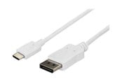 Skjermkabel - StarTech.com 6 ft / 1.8m USB C to DisplayPort Cable - 4K 60Hz - White - external video adapter - STM32F072CBU6 - CDP2DPMM6W