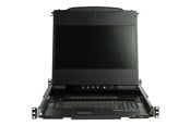 Skjerm - 17" StarTech.com 17" Dual Rail Rackmount KVM Console with 1080p - DVI & VGA - KVM console - Full HD (1080p) - 17.3" - RKCOND17HD