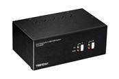 KVM-switch - TRENDnet TK-240DP - KVM / audio / USB switch - 2 ports - TK-240DP