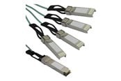 Nettverkskabel - Cisco QSFP-4X10G-AOC5M Compatible QSFP+ Breakout Cable - 5 m - breakout cable - 5 m - black - QSFP4X10GAO5