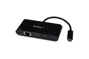 Nettverksadapter - StarTech.com US1GC303APD USB-C to Ethernet Adapter with 3-Port USB 3.0 Hub and Power Delivery - US1GC303APD