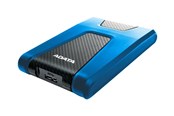 Hard drive - External - A-Data DashDrive Durable HD650 - Ekstern Harddisk - 2TB - Blå - AHD650-2TU31-CBL