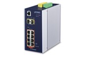 Switch/splitter - PLANET Industrial 8-port 10/100/1000T 802.3at PoE + 2-port 1G/2.5G SFP Managed Switch - IGS-10020HPT