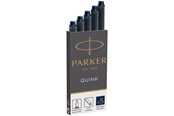 Skrive- & Tegneverktøy - Parker Fountain Pen Ink Refill Cartridges | Long | Blue-Black QUINK Ink | 5 Count - S0116250