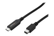 Skjermkabel - StarTech.com 1.8m / 6 ft USB-C to Mini DisplayPort Cable - 4K 60Hz - Black - external video adapter - STM32F072CBU6 - black - CDP2MDPMM6B