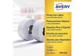 Papir, Fotopapir & Etiketter - Avery Hvite avtagbare prisetiketter , Hvite, 26 x 12 mm, Avtagbar - PLR1226