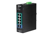 Switch/splitter - TRENDnet TI-PG102I 10-Port Industrial Gigabit L2 Managed PoE+ DIN-Rail Switch 24 – 57V - TI-PG102I