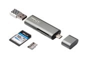 Flashminneadapter - PNY USB-C CARD READER + USB-A ADAP ACCS - R-TC-UA-3N1E01-RB