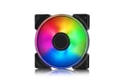 Kabinettvifte - Fractal Design Prisma AL-12 ARGB PWM 3-pack - Kabinettvifte - 120mm - Svart med RGB LED-lys - 33 dBA - FD-FAN-PRI-AL12-PWM-3P