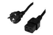 Strømkabel (ekstern) - StarTech.com Power Cord Schuko CEE7 to IEC 320 C19 - power cable - 2 m - PXTEUC192M