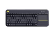 Tastatur - Logitech K400 Plus Ergonomic Wireless Touch - Tastatur - Amerikansk Engelsk - Svart - 920-007145