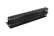 Tilbehør - Deltaco 19" 1U Plastic Cable Management Bar - SP-3663-1U