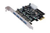 Kontroller - Longshine USB 3.0 Card PCIe 4*extern inkl.SATA Pow - LCS-6380-4