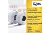 Papir, Fotopapir & Etiketter - Avery Hvite permanente prisetiketter , Hvite, 26 x 12 mm, Permanent - PLP1226