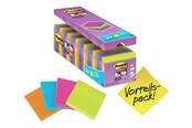 Skrivebordstilbehør - 3M Post-it Super Sticky 76x76mm 24x 90 Sheets Assorted - 7100079739