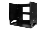 Rackskap - StarTech.com Wall-Mount Server Rack with Built-in Shelf - Solid Steel - 8U rack (wall mount) - 8U - WALLSHELF8U