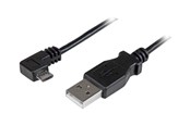 USB - StarTech.com Micro-USB Charge-and-Sync Cable M/M - Right-Angle Micro-USB - USB cable - 50 cm - USBAUB50CMRA