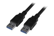 USB - StarTech.com USB 3.0 Cable - A to A - M/M - USB 3.1 Gen 1 (5 Gbps) - USB cable - 3 m - USB3SAA3MBK