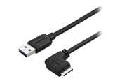 USB - StarTech.com Slim Right-Angle Micro USB 3.0 Cable M/M - USB 3.1 Gen 1 - USB cable - 50 cm - USB3AU50CMRS