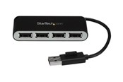 USB-hub - StarTech.com 4-Port Portable USB 2.0 Hub with Built-in Cable - hub - 4 ports USB-hub - 4 porter - Sølv - ST4200MINI2