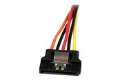 Strømkabel (intern) - StarTech.com Latching SATA Power Y Splitter Cable Adapter - M/F - power splitter - 15.24 cm - PYO2LSATA