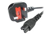 Strømkabel (intern) - StarTech.com UK Laptop Power Cord 3 Slot for UK BS1363 to C5 Clover Leaf - power cable - 1 m - PXTNB3SUK1M