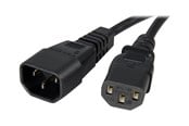 Strømkabel (ekstern) - StarTech.com Standard Computer Power Cord Extension C14 to C13 - power extension cable - 1 m - PXT1001M